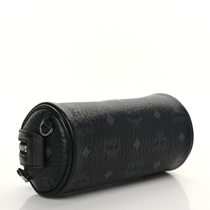 MCM Visetos Mini Barrel Crossbody Bag Black 3 of 6