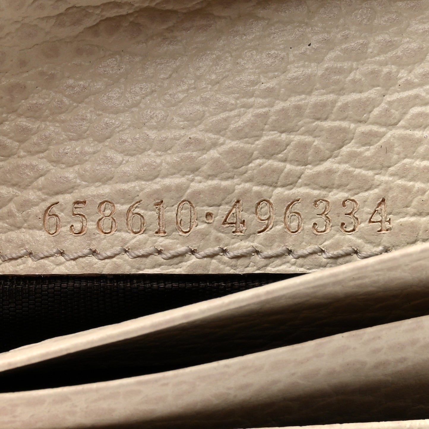 Dollar Calfskin GG Supreme Monogram GG Marmont Card Case Mystic White Beige Ebony
