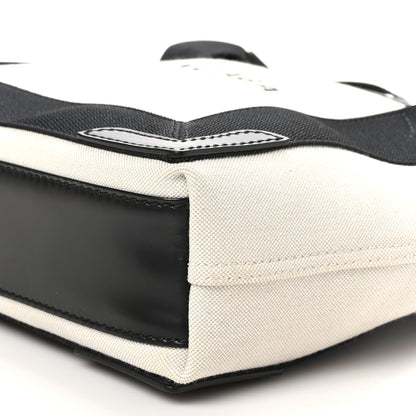 Balenciaga Cotton Canvas Satin Calfskin XS  White Black 11 of 12