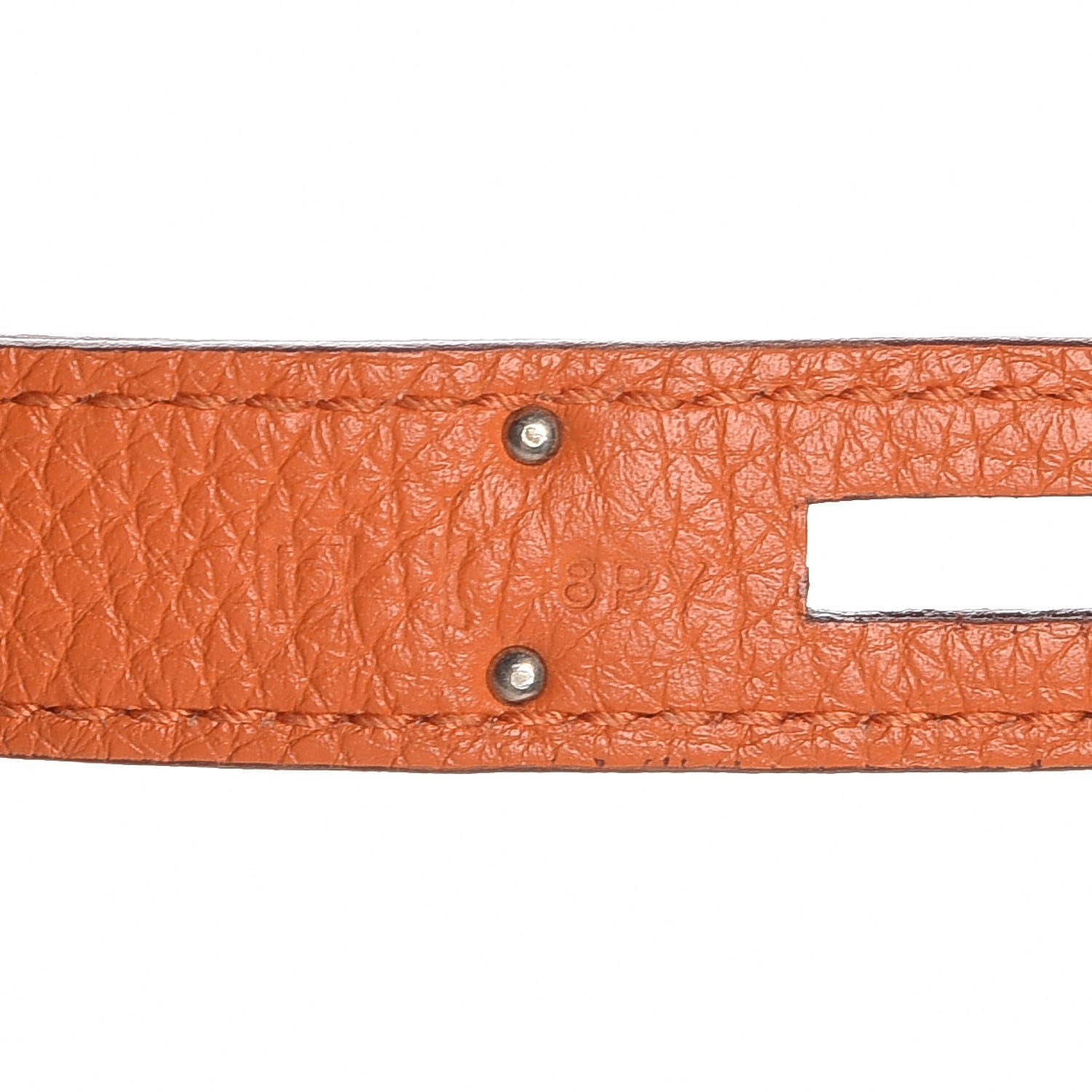 Hermes Taurillon Clemence Jypsiere 28 Orange 8 of 9