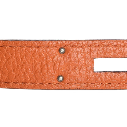 Hermes Taurillon Clemence Jypsiere 28 Orange 8 of 9