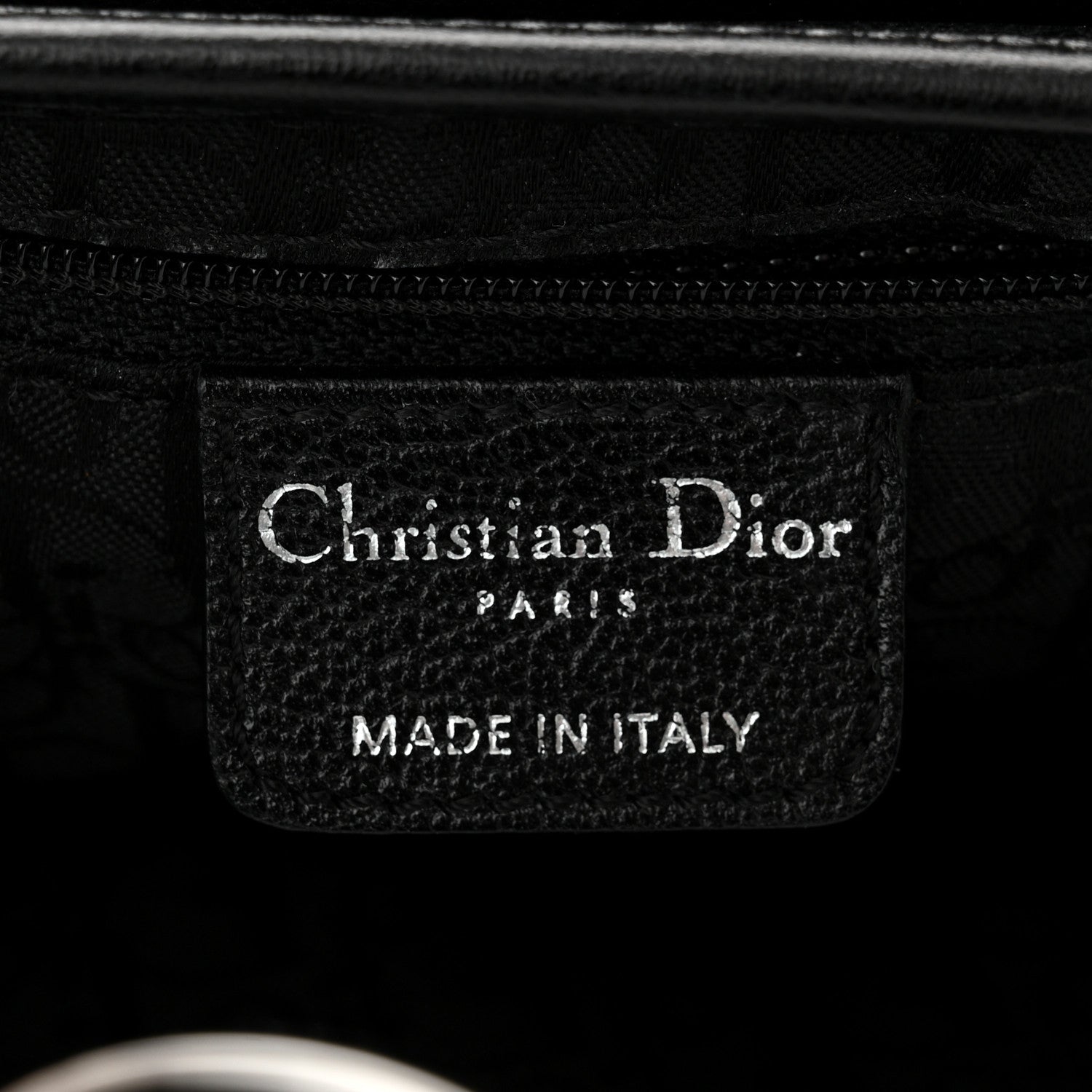 Christian Dior Calfskin Saddle Bag Black 6 of 11