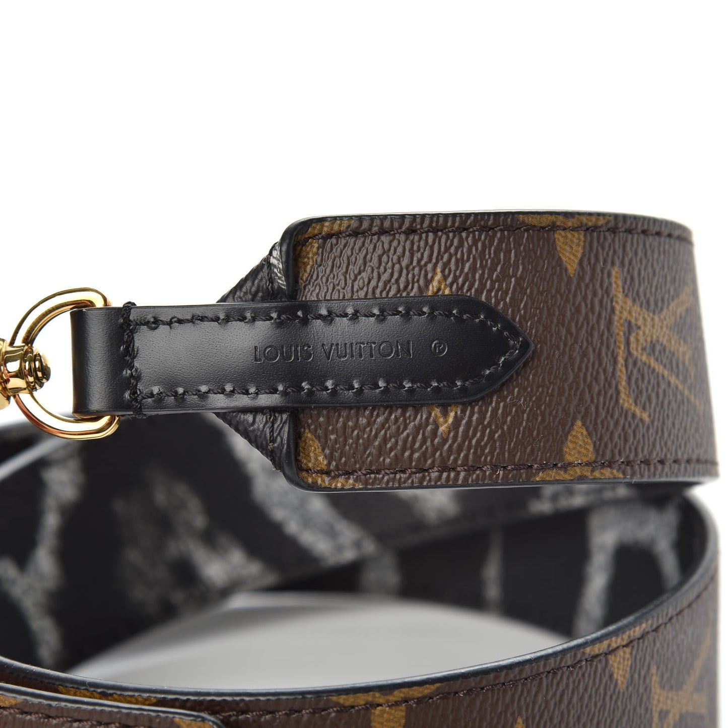 Monogram Animal Bandouliere Shoulder Strap Grey