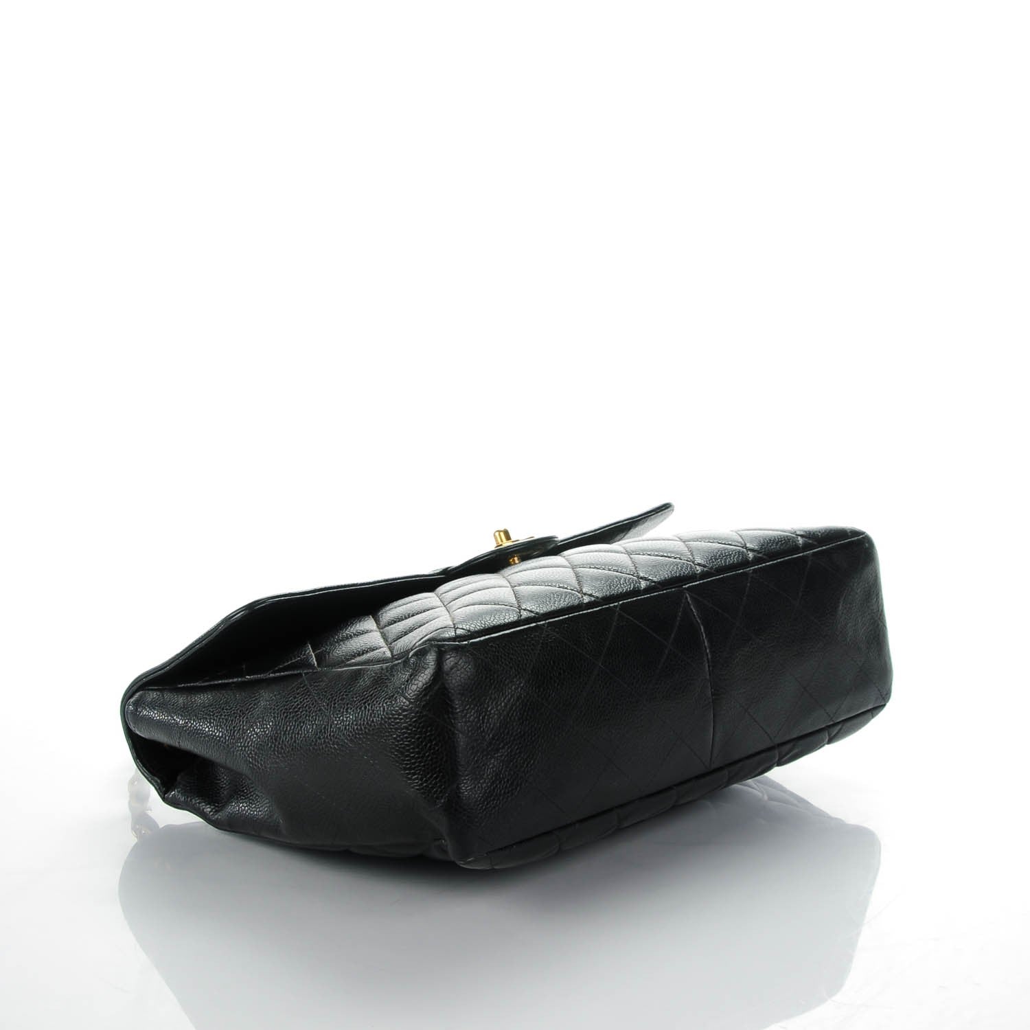 Chanel Caviar Quilted Jumbo Single Flap Black 4 of 10