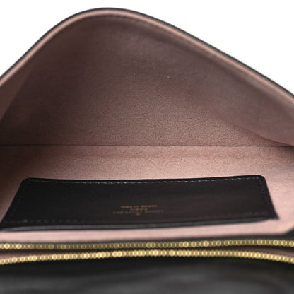 Louis Vuitton Lambskin Embossed Monogram Pochette Coussin Black 5 of 10