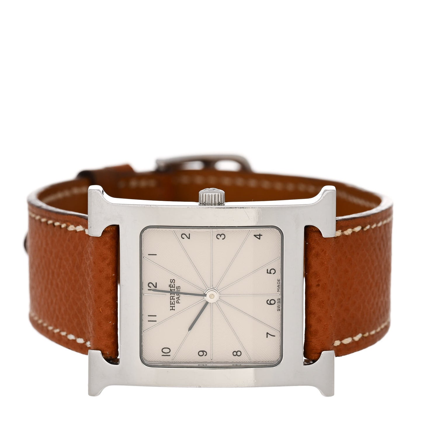 Stainless Steel Epsom 26mm Heure H Hour Quartz Watch Gold