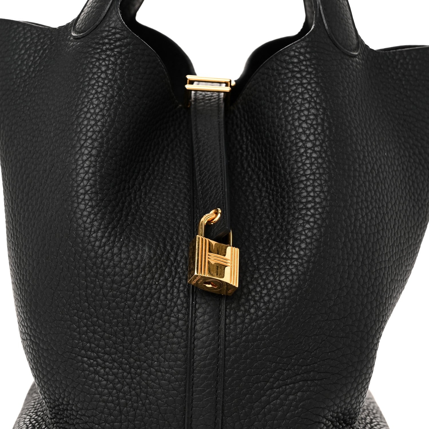 Hermes Taurillon Clemence Picotin Lock 22 MM Black 8 of 10