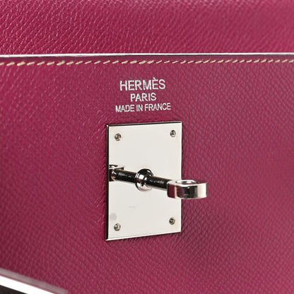 Hermes Epsom Candy Kelly Retourne 35 Tosca Rose Tyrien 7 of 10