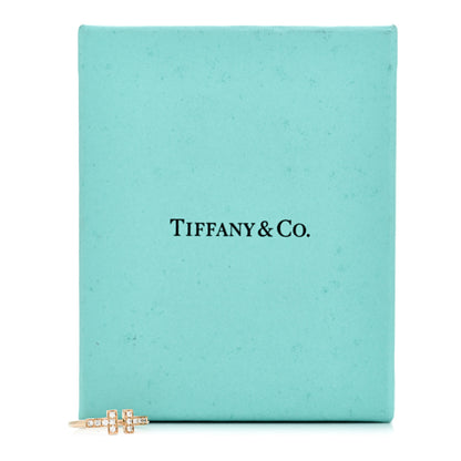 Tiffany 18K Rose Gold Diamond T Wire Ring 49 5 5 of 5