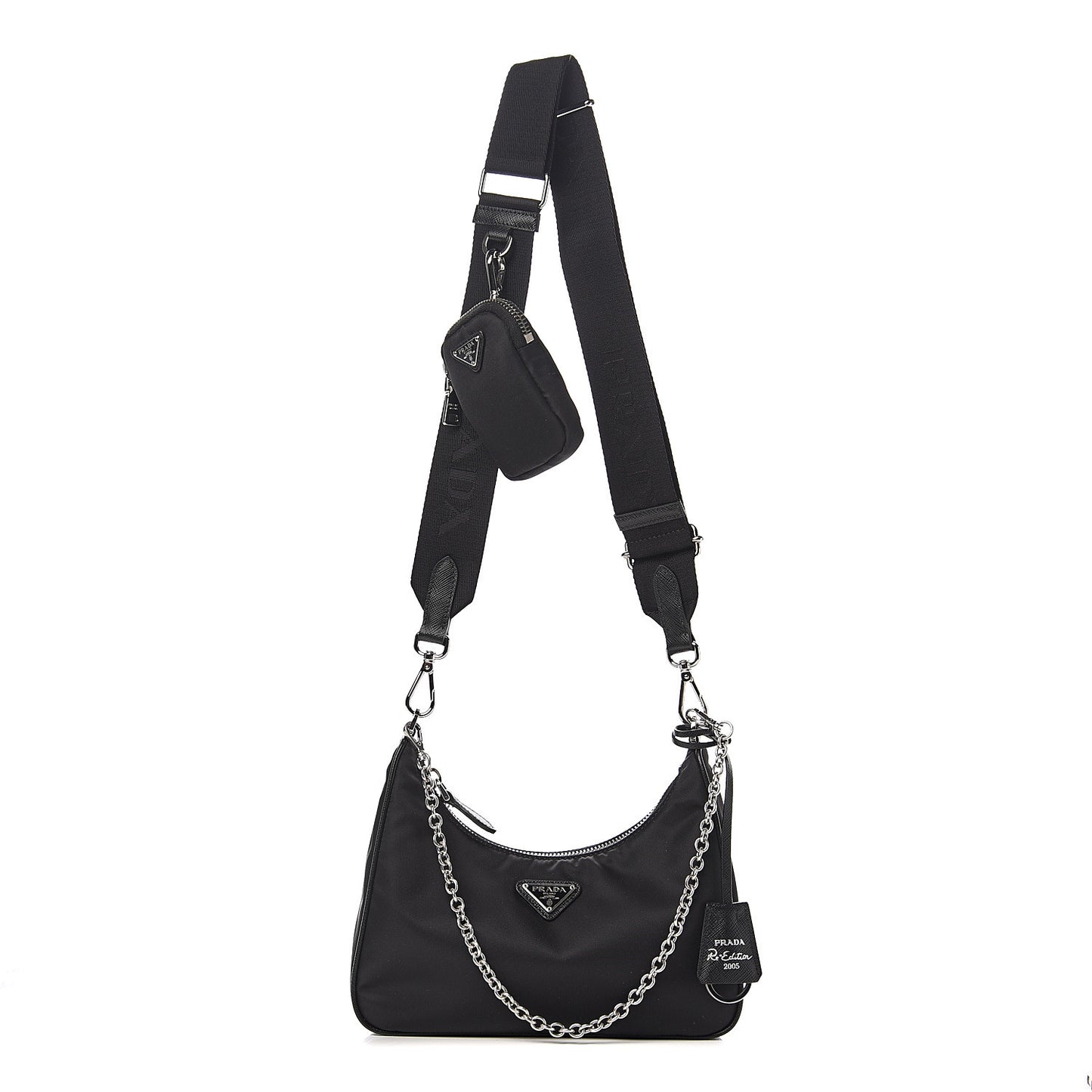 Nylon Re-Edition 2005 Shoulder Bag Black