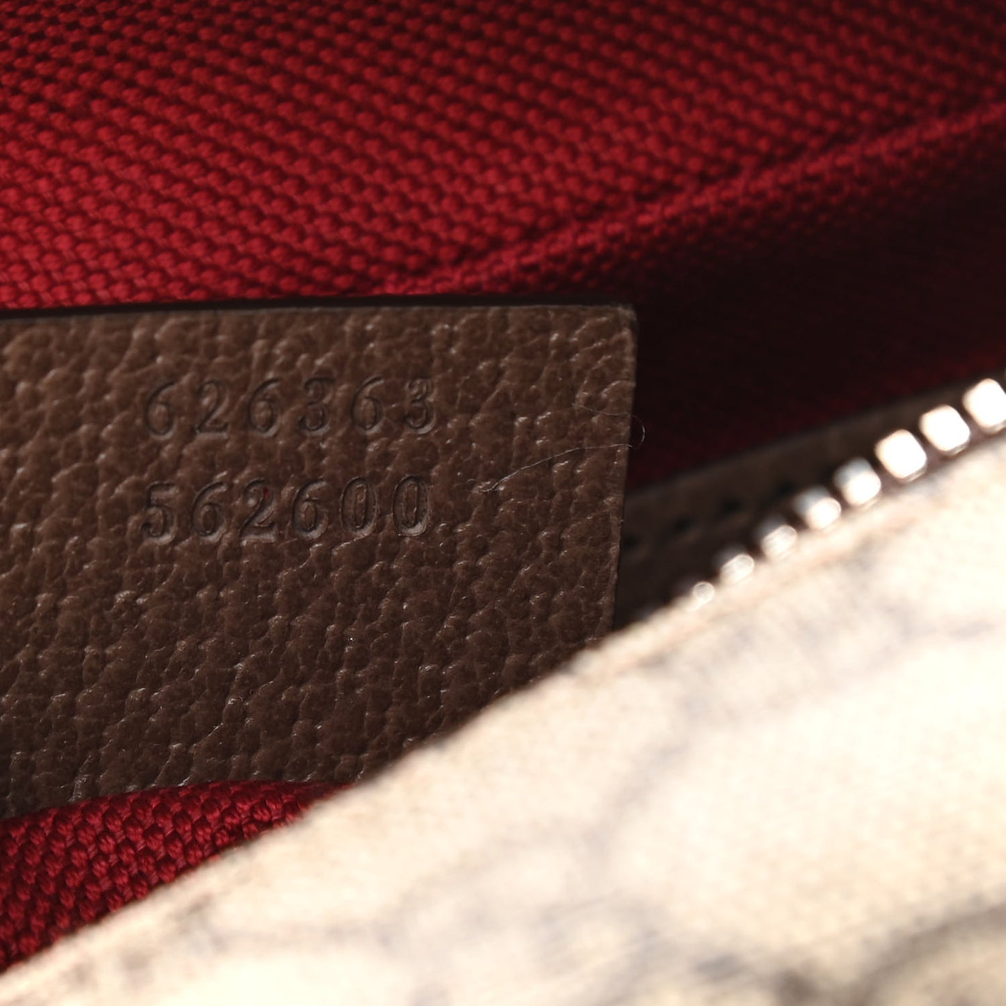 GG Supreme Monogram Textured Calfskin Square Messenger Bag Beige Ebony New Acero