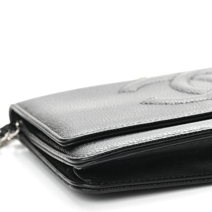 Chanel Caviar Timeless CC Wallet On Chain WOC Black 9 of 10