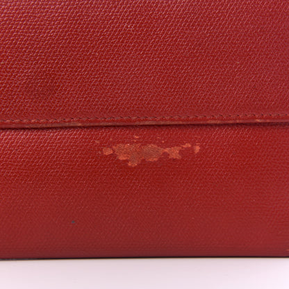 Chanel Grained Calfskin CC Long Wallet Red 14 of 15