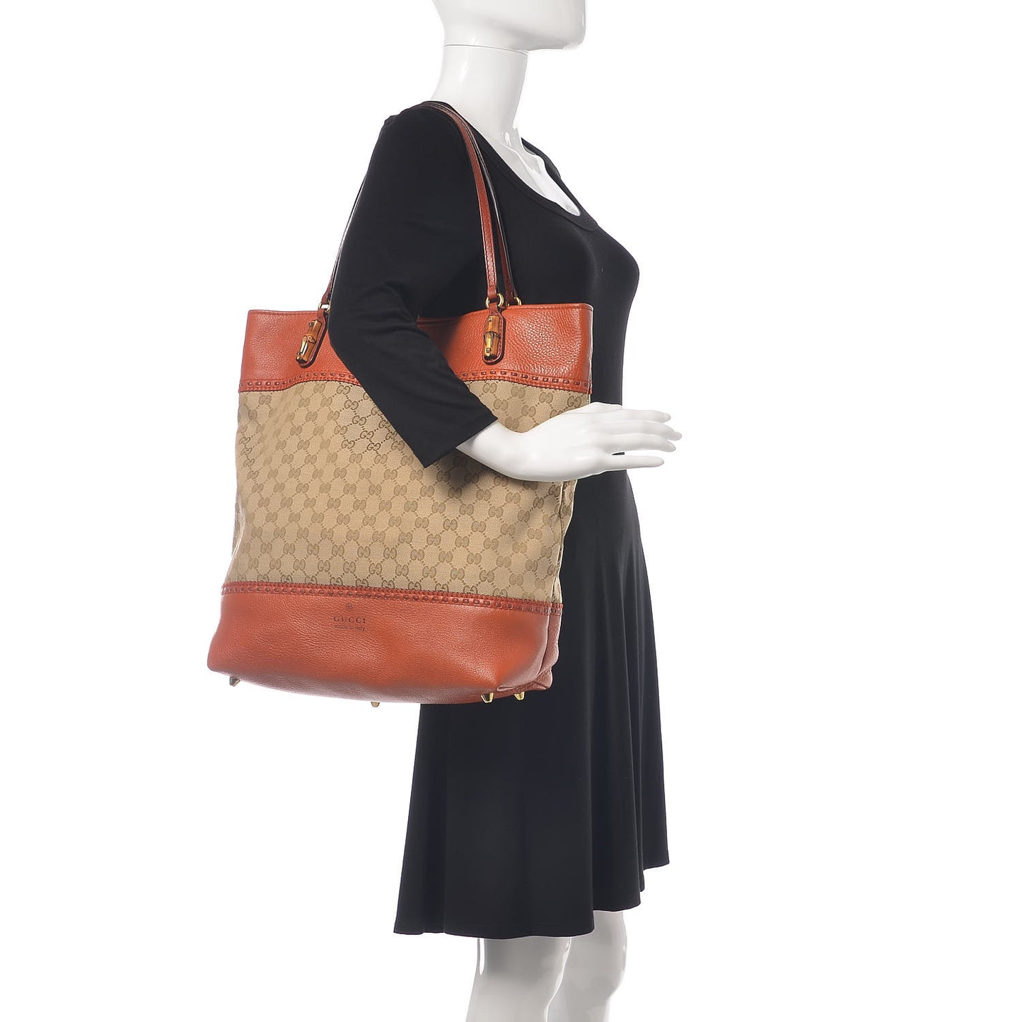 Monogram Laidback Crafty Tote Orange