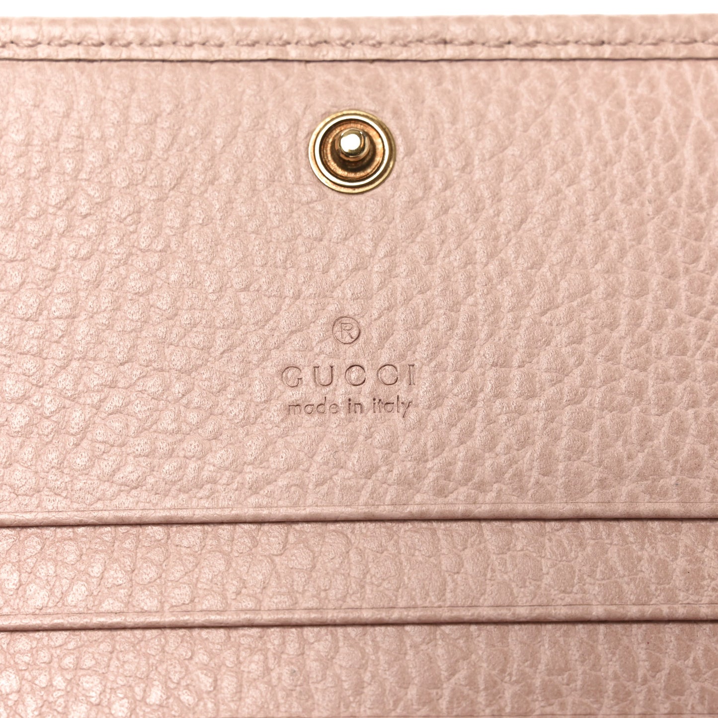 Pebbled Calfskin Butterfly Card Case Perfect Pink