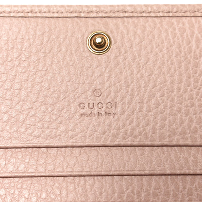 Gucci Pebbled Calfskin Butterfly Card Case Perfect Pink 6 of 10