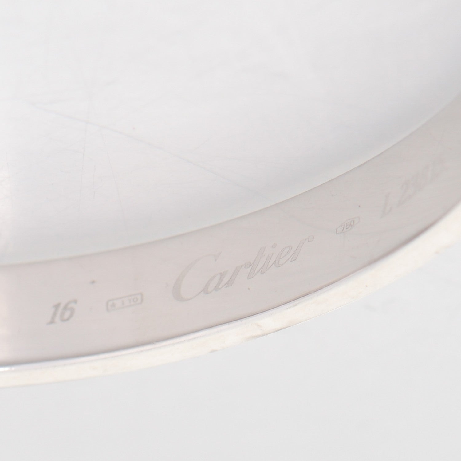 Cartier 18K White Gold LOVE Bracelet 16 5 of 6