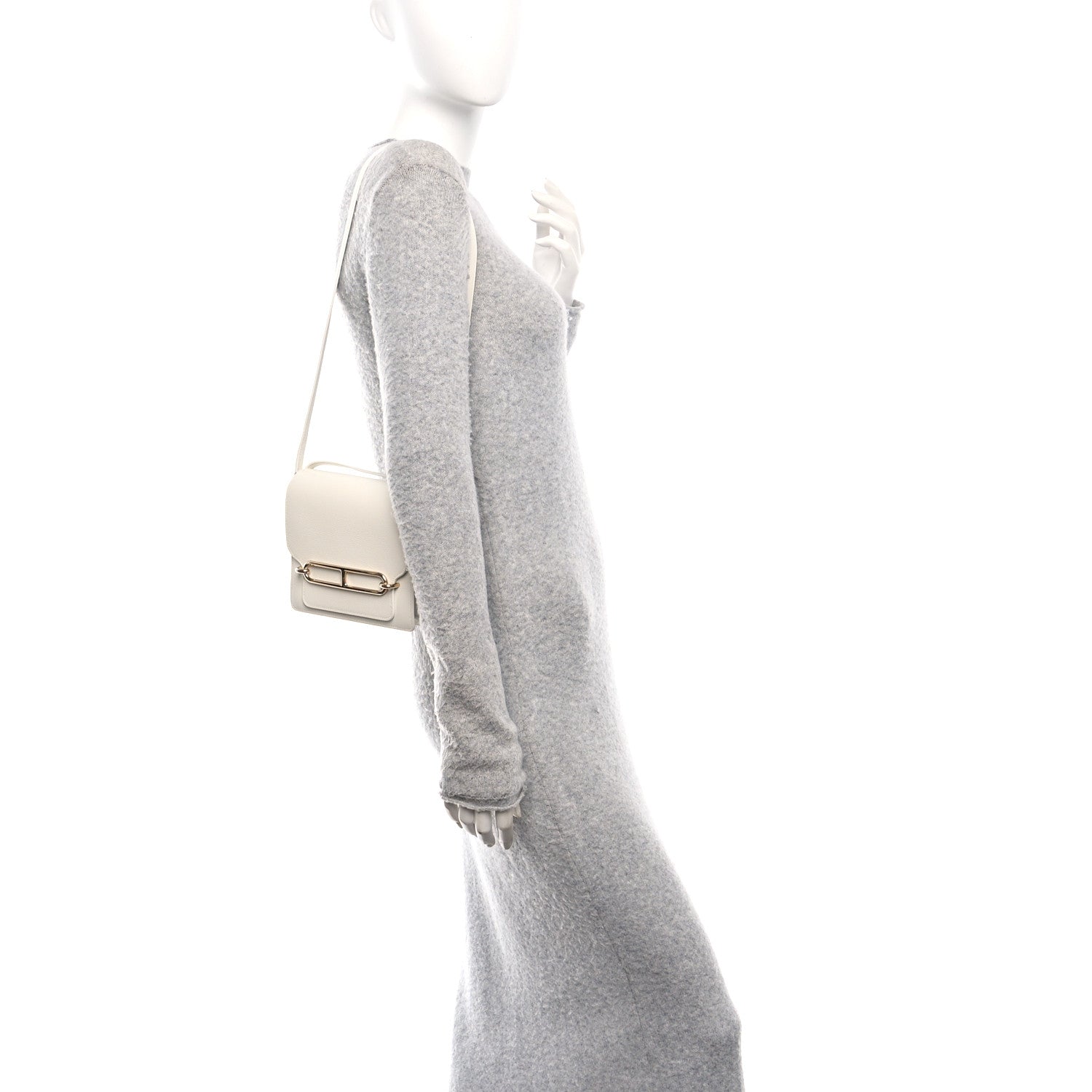 Hermes Evercolor Mini Sac Roulis White White 2 of 12