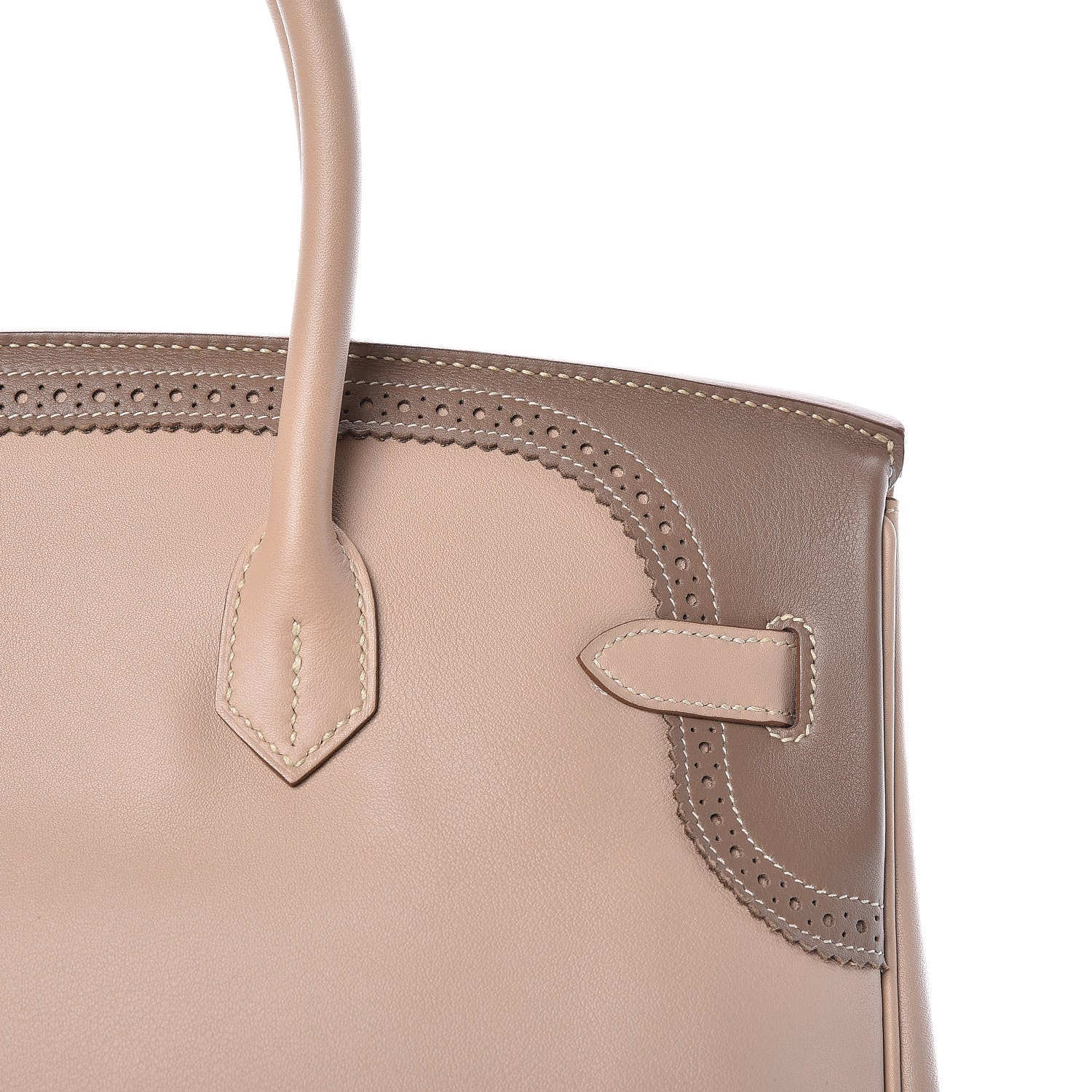 Hermes Swift Ghillies Birkin 35 Argile Etoupe 33 of 38