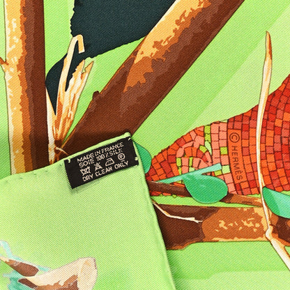 Hermes Silk Le Robinson Chic Scarf 90 3 of 4