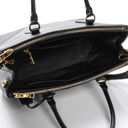 Prada Saffiano Medium Galleria Double Zip Tote Black 5 of 7