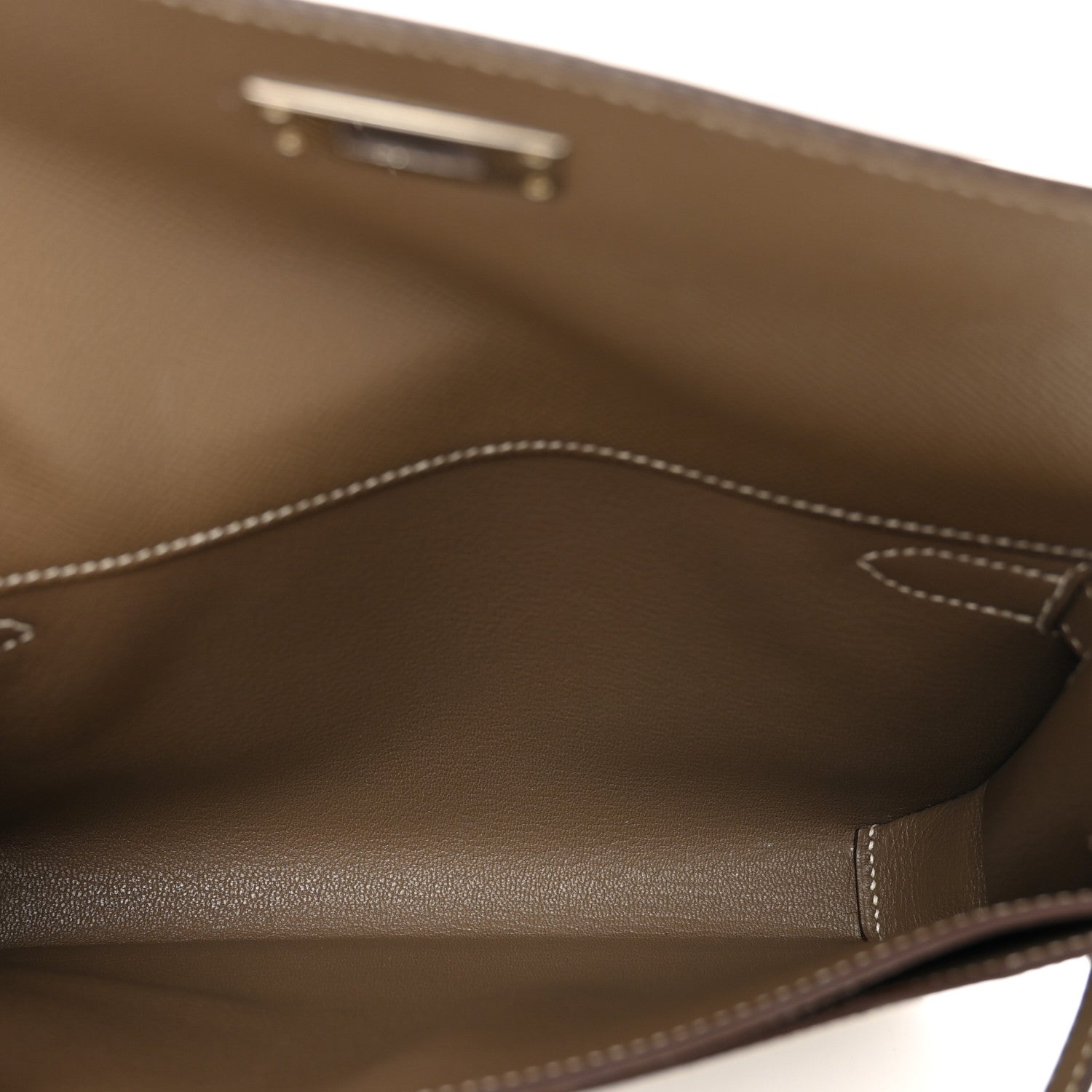 Hermes Epsom Kelly Depeches 25 Pouch Etoupe 5 of 10
