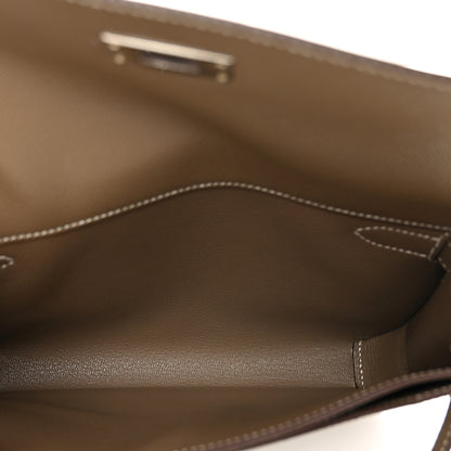Hermes Epsom Kelly Depeches 25 Pouch Etoupe 5 of 10