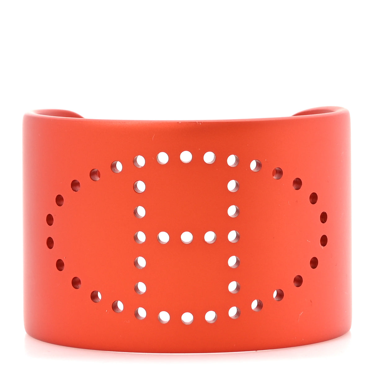 Hermes Aluminium Evelyne Sunset Cuff T1 Bracelet  Orange Tropique 1 of 4