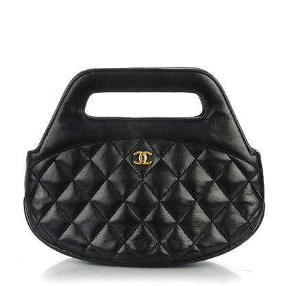 Chanel Lambskin Quilted CC Shoulder Bag Black 1 of 8