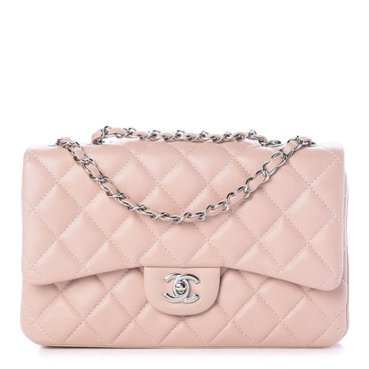 Chanel Lambskin Quilted Medium 3 Flap Light Pink 1 of 13