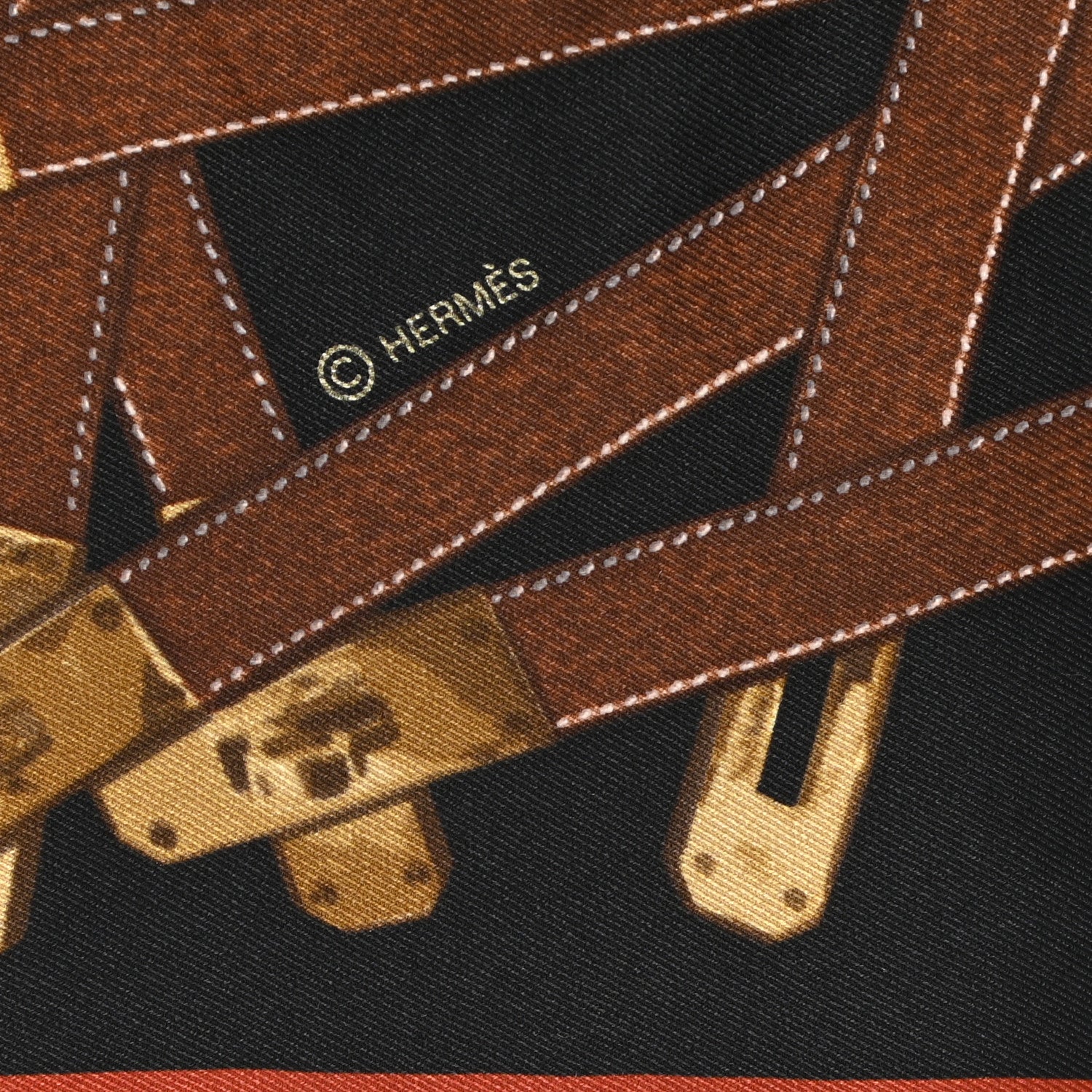 Hermes Silk Tres Kelly Scarf 70 4 of 4
