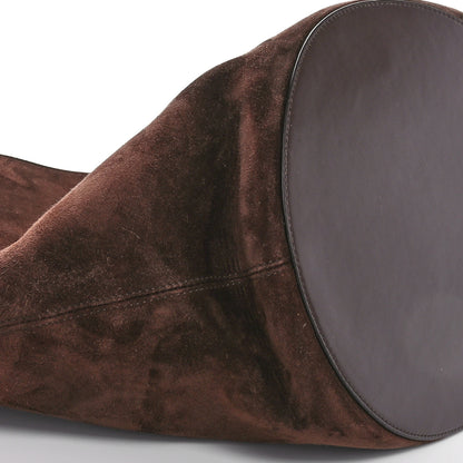 Khaite Suede Calfskin Medium Lotus Tote Toffee 8 of 10
