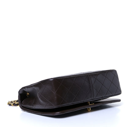 Chanel Lambskin Quilted Small Single Flap Bag Dark Brown 3 of 5