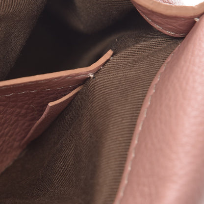 Chloe Grained Calfskin Small Marcie Saddle Bag Anemone Pink 8 of 10