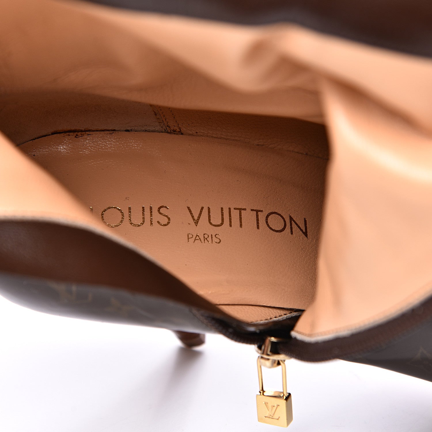 Louis Vuitton Monogram Patent Gina Ankle Boots 39.5 8 of 10
