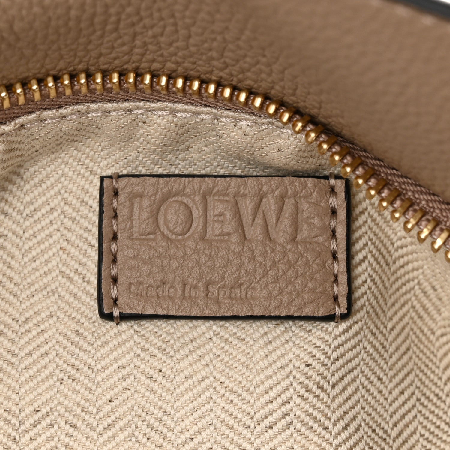 Loewe Grained Calfskin Small Puzzle Bag Sand 6 of 9