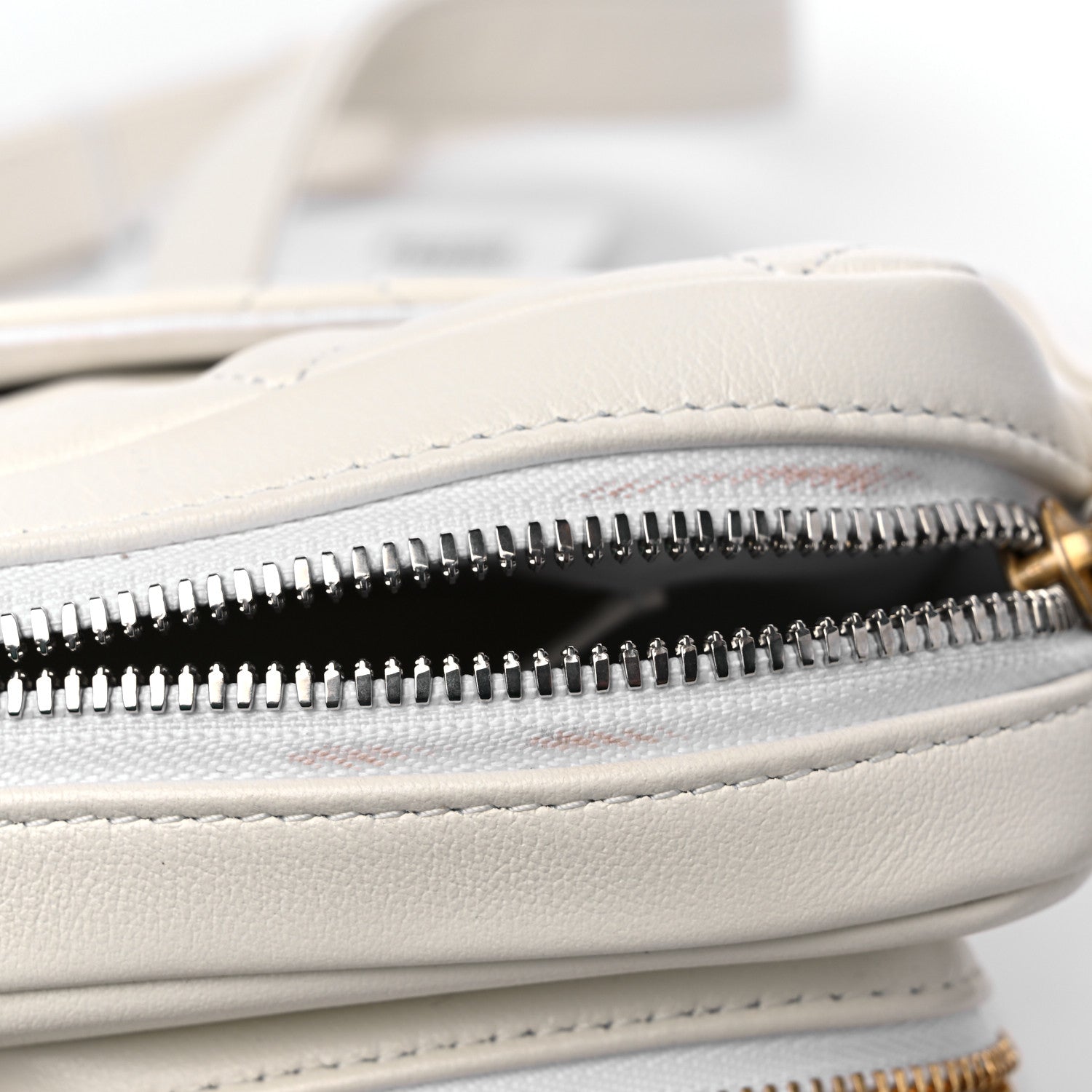 Chanel Calfskin Quilted Small Camera Case White 11 of 11