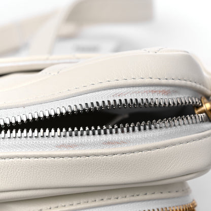 Chanel Calfskin Quilted Small Camera Case White 11 of 11