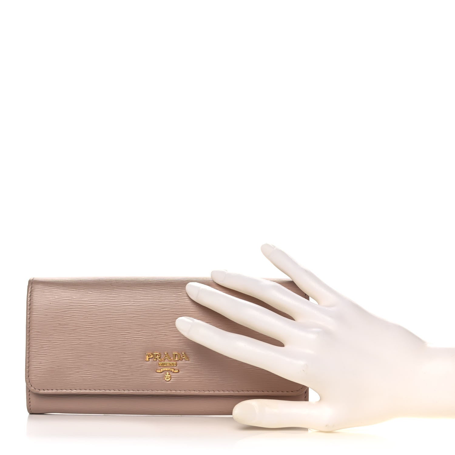 Prada Vitello Move Continental Flap Travel Wallet Cammeo 2 of 12