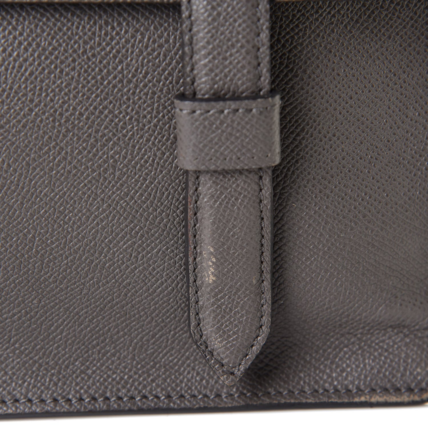 Burberry London Grainy Calfskin Rivendale Messenger Bag Grey 4 of 8