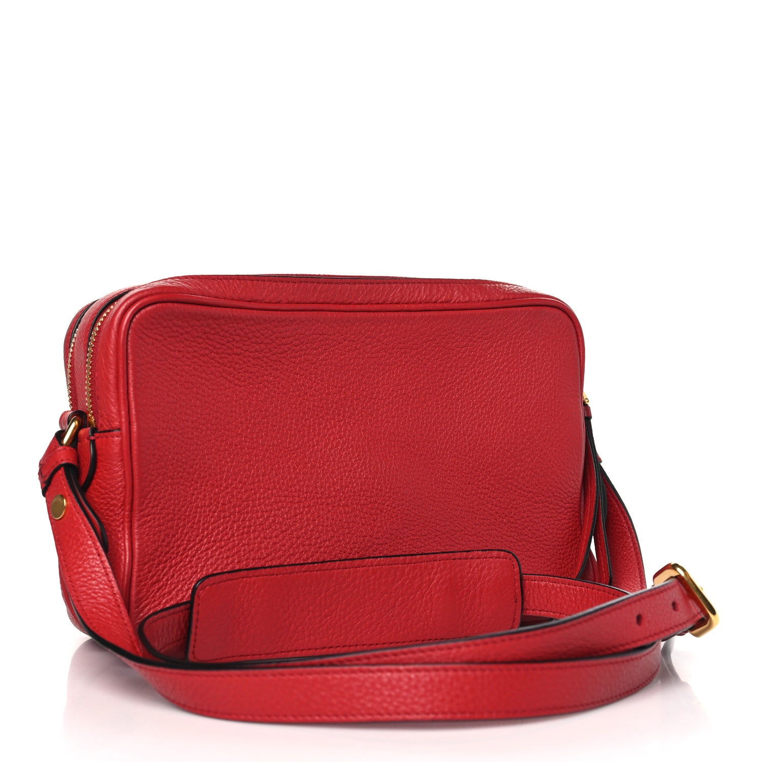 Prada Vitello Phenix Camera Bag Rosso 3 of 12