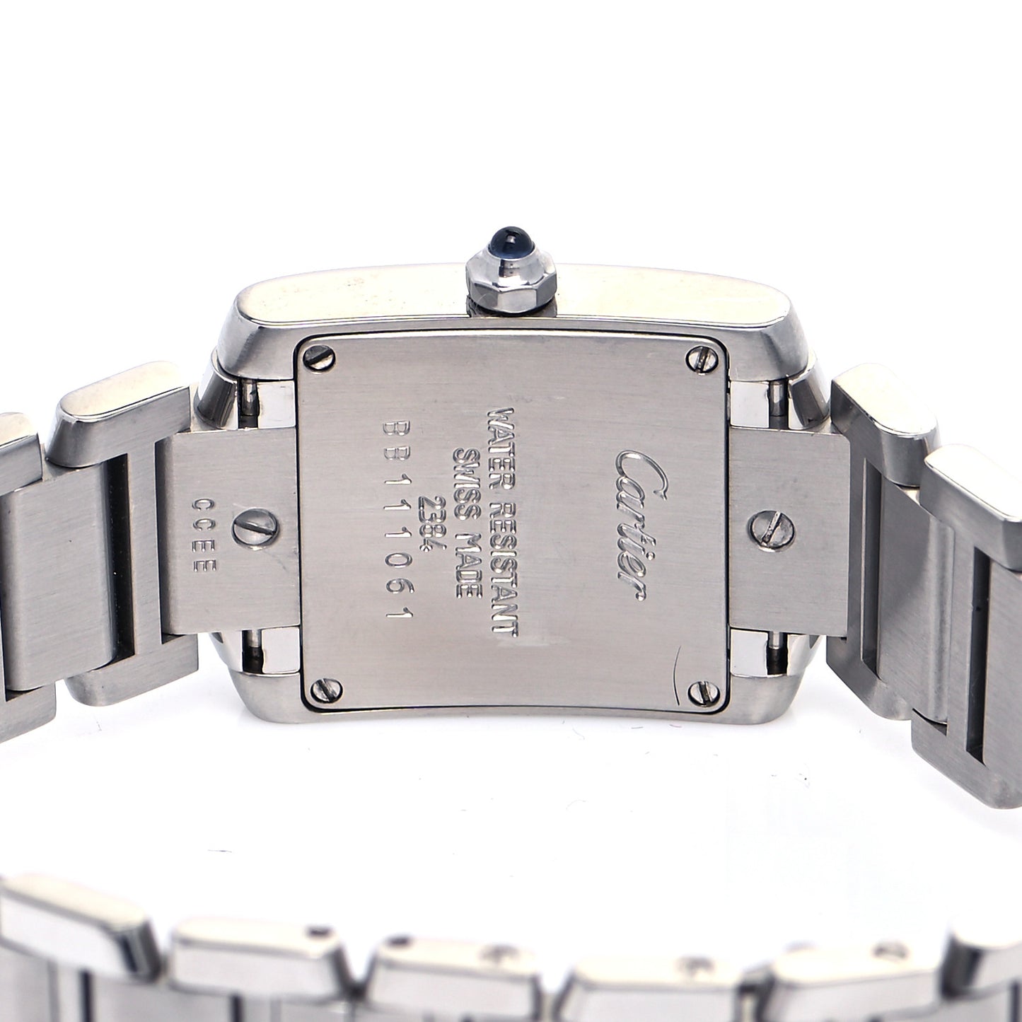 Stainless Steel 20mm Tank Francaise Quartz Watch