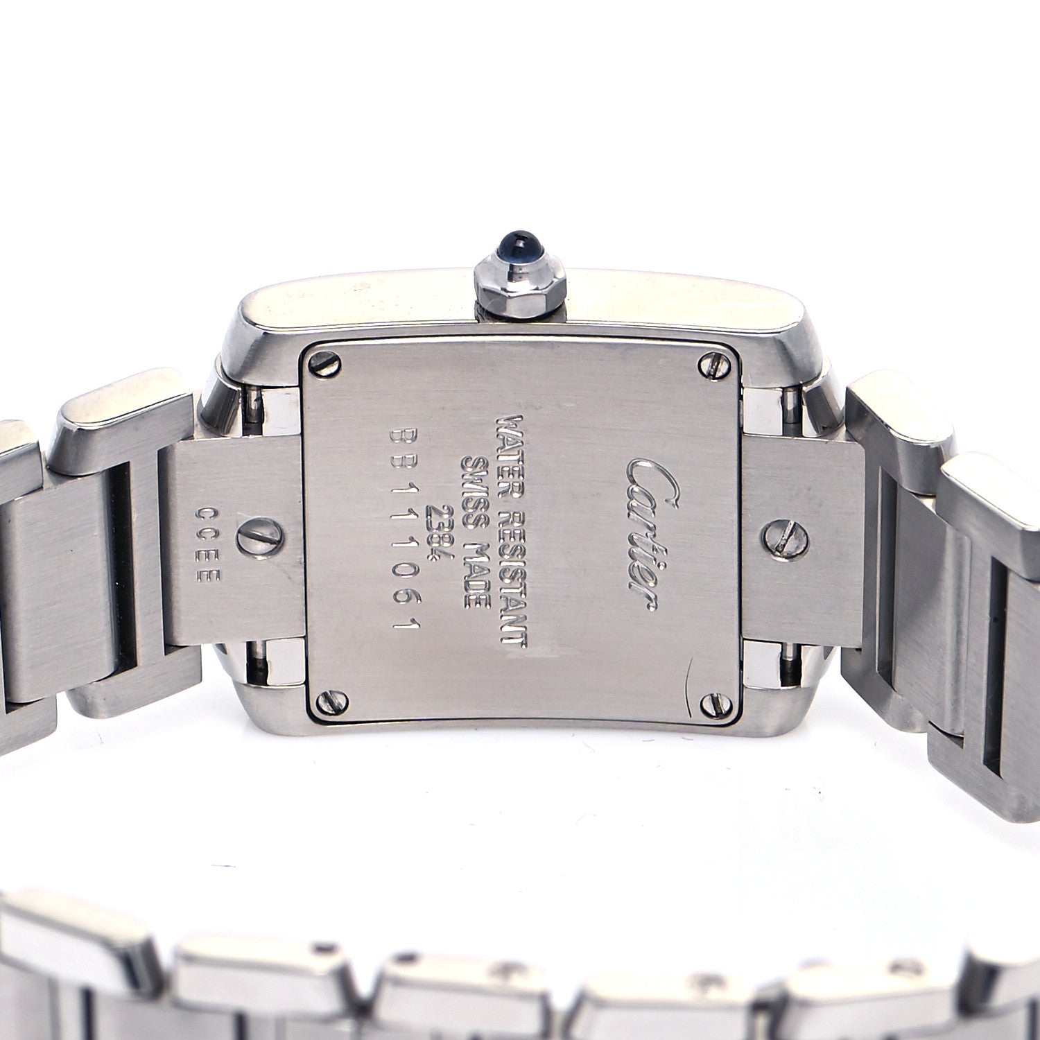 Cartier Stainless Steel 20mm Tank Francaise Quartz Watch 4 of 4