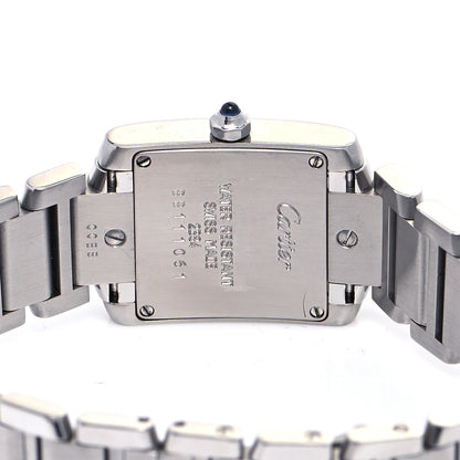 Cartier Stainless Steel 20mm Tank Francaise Quartz Watch 4 of 4