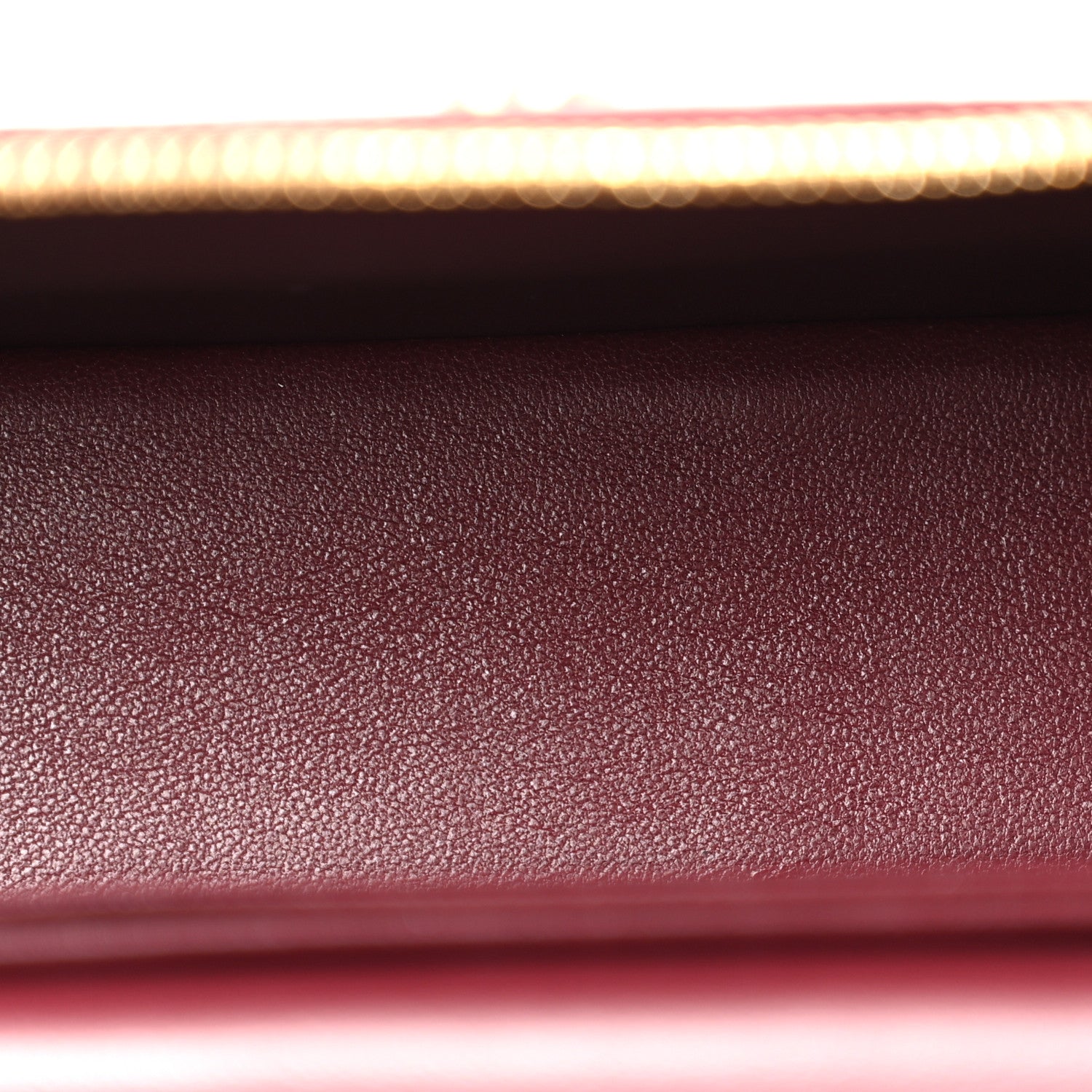 Chanel Calfskin Crocodile Embossed Crococo Top Handle Slim Vanity Case With Chain Dark Burgundy 5 of 11