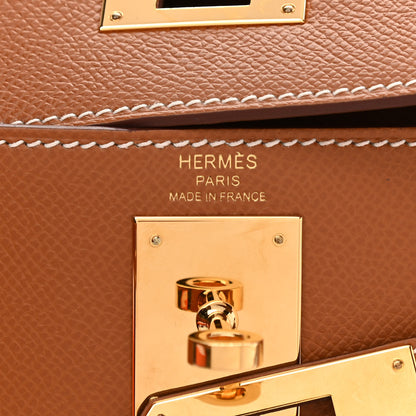 Hermes Epsom Kelly Sellier 28 Gold 6 of 9