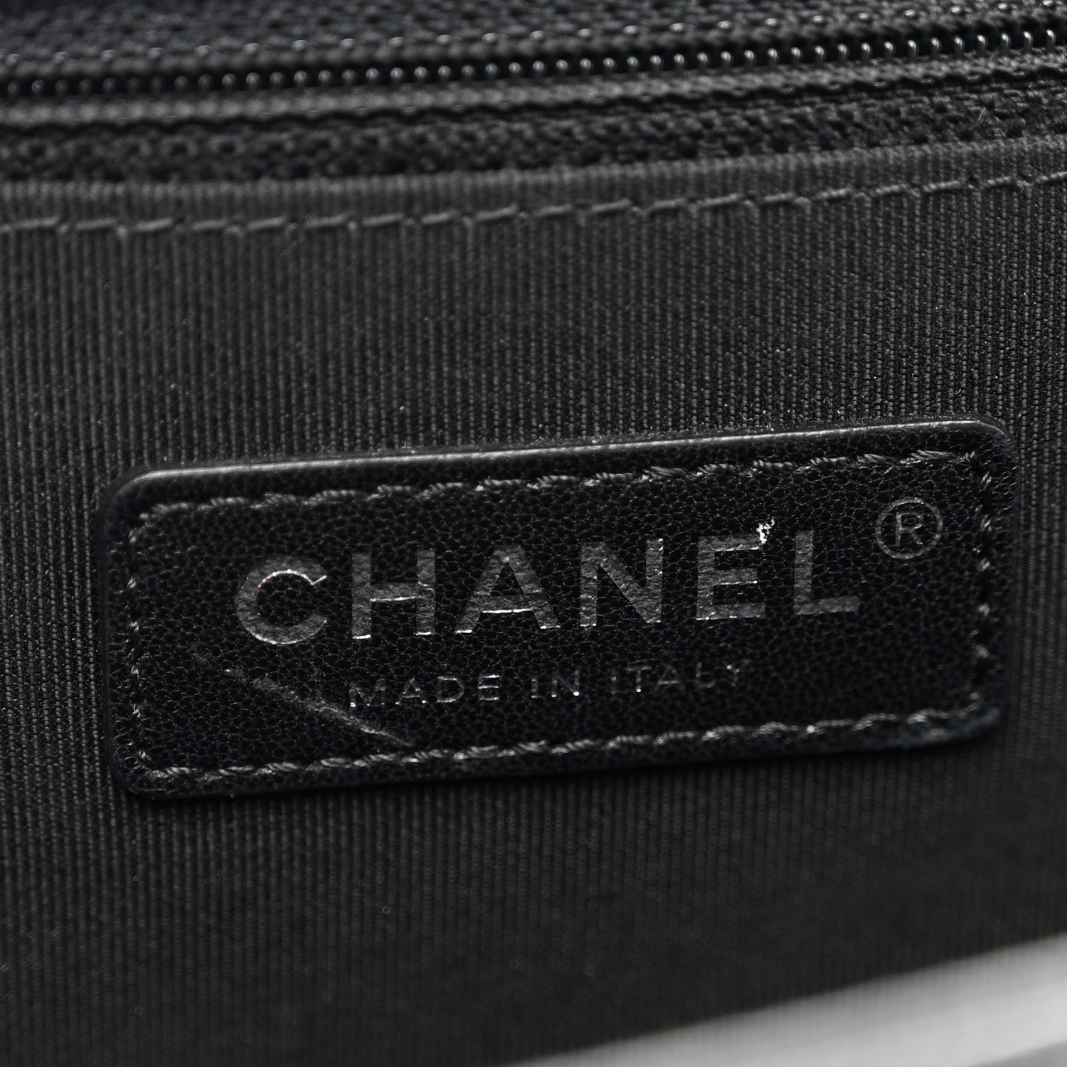Chanel Caviar Chevron Quilted New Medium Boy Flap Black 7 of 11