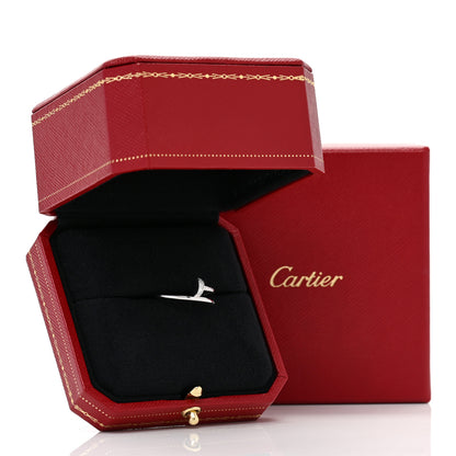 Cartier 18K White Gold Diamond Small Juste Un Clou Ring 53 6.5 5 of 5