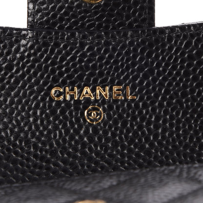 Chanel Caviar Quilted Flap Card Holder Black 6 of 10