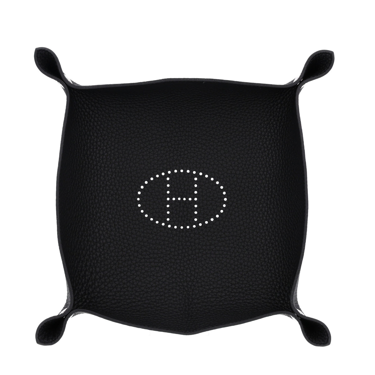 Hermes Taurillon Clemence Mises et Relances Change Tray Black 1 of 7